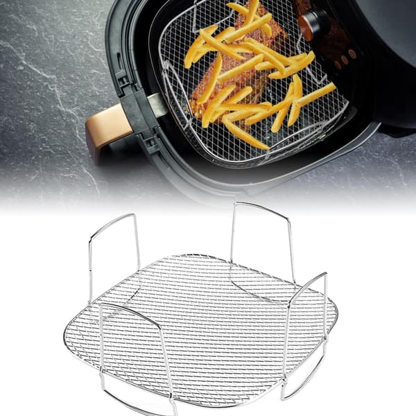 Pladsbesparende Dehydreringsriste til Airfryer i Rustfrit Stål Bageudstyr