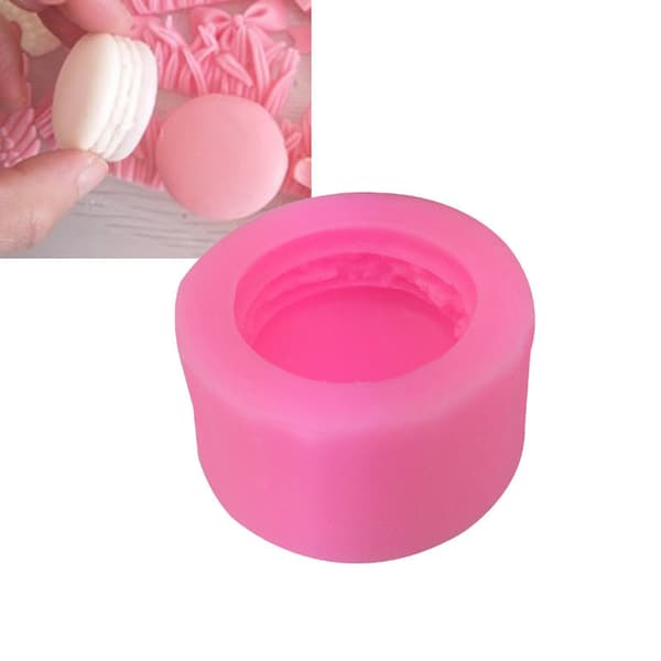 3D Macaron Form Silikonform Mousse Kake Håndlaget Gelé Cupcake Cookie Kake