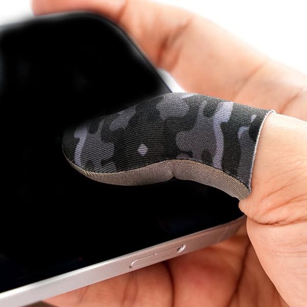 Spelfingertoppsskydd i silverfiber, svettskyddande för gamers