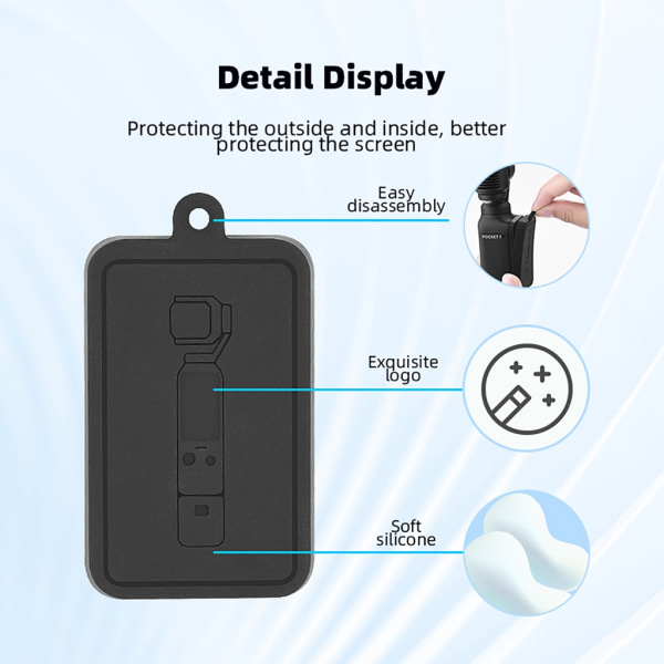 Cap Cover för Pocket 3 Gimbal Camera Viktigt för fotografer Black Color