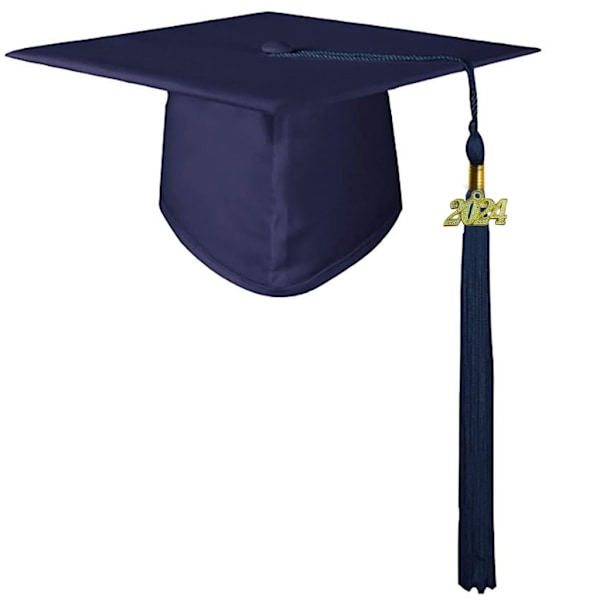 2024 Unisex Examen Mössa Skola Student Examen Kostym Mössa Huvudbonad Royal blue