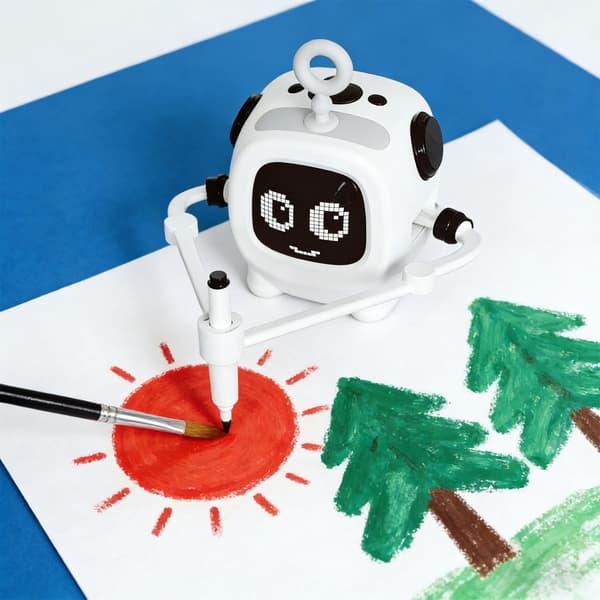 Kompakt Design Bärbar Ritrobot För Barn Utomhus Konstlek