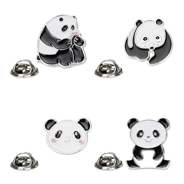 Härliga Emalj Panda Broscher för Kvinnor Man Par Dagliga Party Coat Supplies