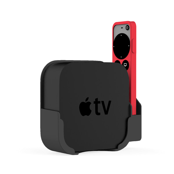 TV Set-top Box-hållare för Smart TV-fjärrkontroll Anti-lost för case Cover Anti-halkskydd Fästsats White+red