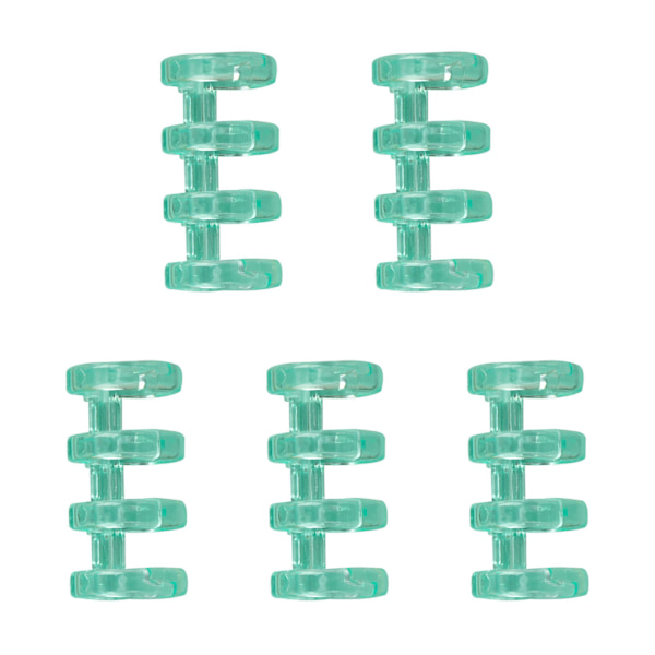 Enkla lösbladsbindningsringar 4 ringar flexibel 15mm diameter plastbokringar Skola hemmakontor Användning 7 färger 5pack