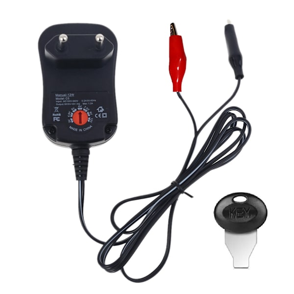 LR6 LR03 batterieliminator til DC 3V-12V justerbar strømadapter Udskift 2-8 stk 1,5V AA AAA C D batteri til jul