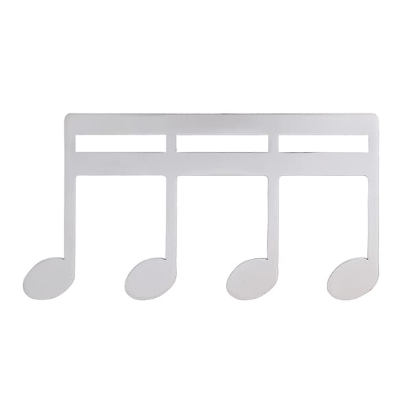 Klaverstativ Sangbog Sideholder Klip Musikpartitur Note Tekstbog Klips Ark Silver