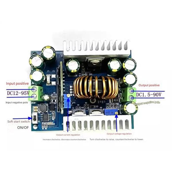 12-95V til 2-90V 18A Konstant Strøm Adapter LED Driver Board