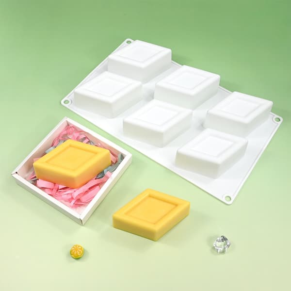 Rhombisk form silikonformer for å lage moussekaker, non-stick