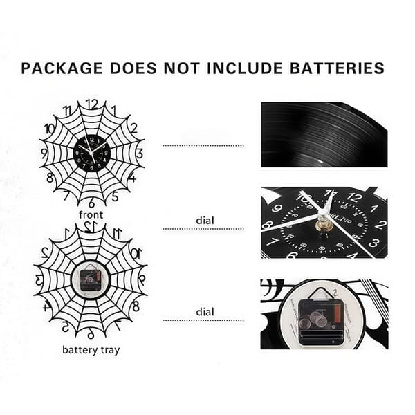 Stor väggklocka Dekorativa väggklockor Batteridriven analog klocka med siffror