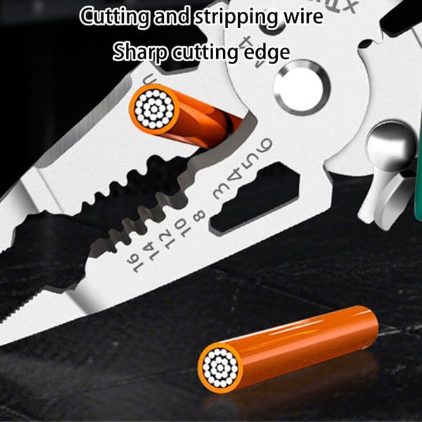 Multifunktionel Wire Cutter Tang Wire Stripper Negle Cutter Krympetang