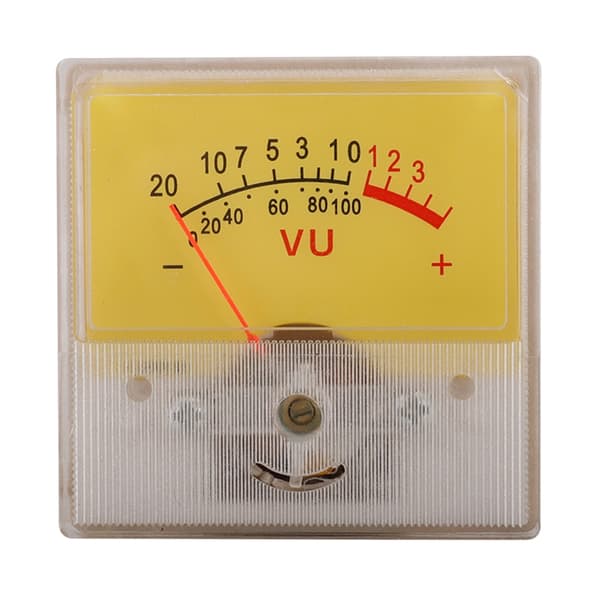 Professionel VU Meter Bærbar DB Level Header Square Box VU Meter til DIY Audio