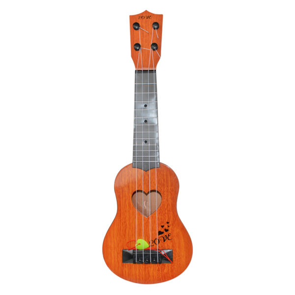 Sopran Ukulele för barn, gitarr Ukulele Toddler Hawaiian Ukalalee Starter Khaki