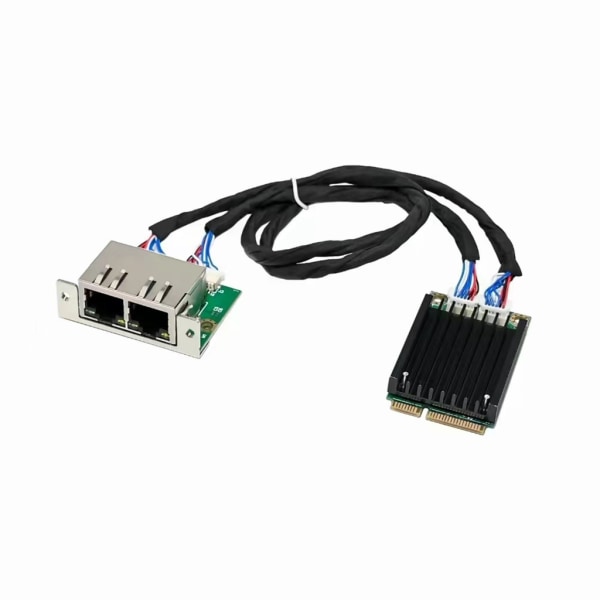 Mini Pcie till 2 Ethernet-portar Nätverksadapterkort Supoort 1000/100/10 Mbps null - A