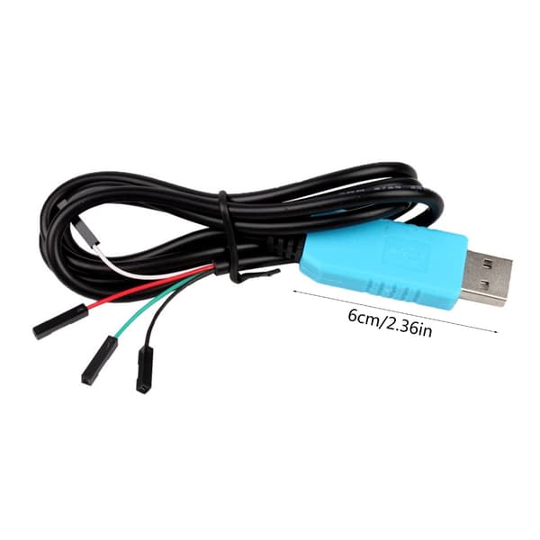 PL2303TA Latauskaapeli USB - TTL RS232 Sarjakaapeli Debug-konsolikaapeli