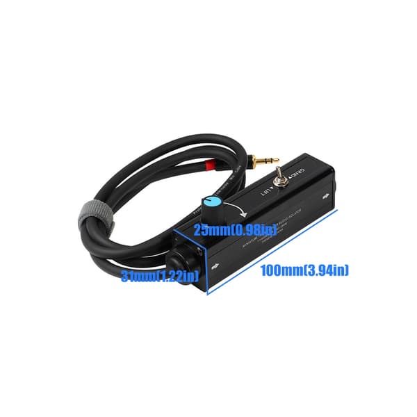 3,5 mm til XLR hunn lydisolator for innspillingsstudio live lydsystemer