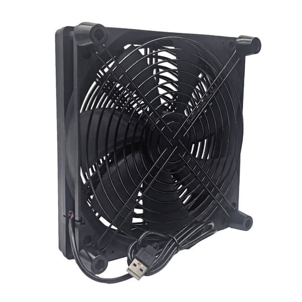 Router Køleventilator PC Køling TV Box Trådløs Stille 5V USB Strøm 180Mm Ventilator