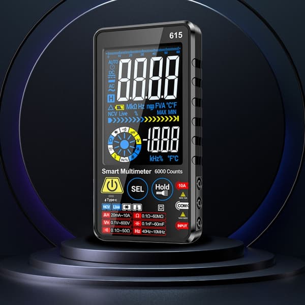 Digitalt Multimeter Auto Range Genopladelig Enhed til Elektrisk Vedligeholdelse