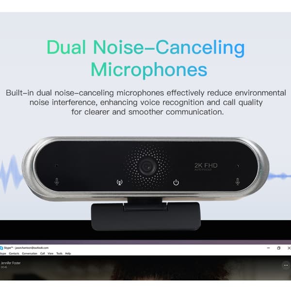 Fuld 720p Autofokus Webcam Ingen Installation Til PC Bærbar Brug