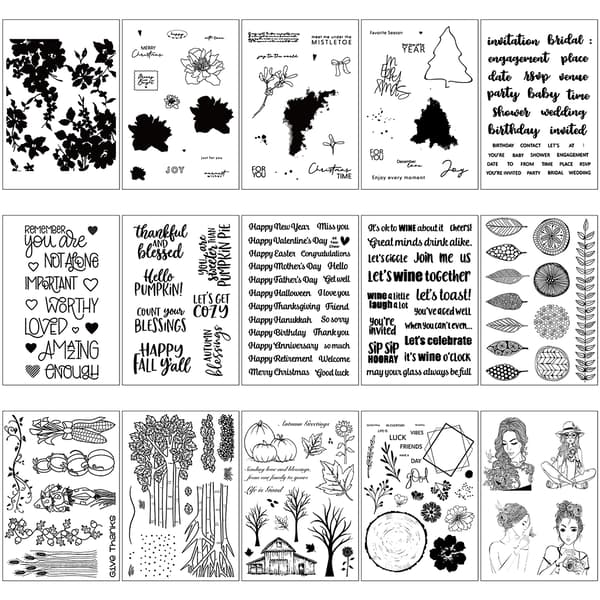 Transparent Klar Silikone Stempel/Segl til DIY Scrapbooking Kortfremstilling