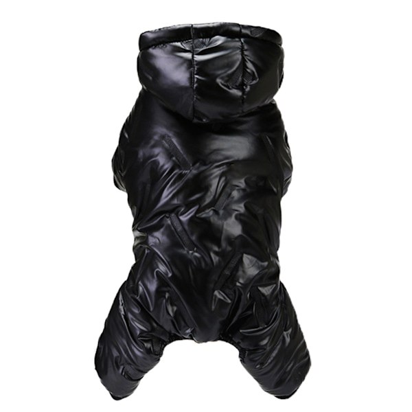Hund Vinterhuva Pet Coat Fleece Vadderat Foder Vindmotstånd Vadderat Varm för Jacke