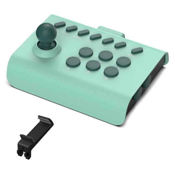 Arcade Console Game Joystick Rocker BT Wire Connection Controller för Switchar Game Controller Board Light Green