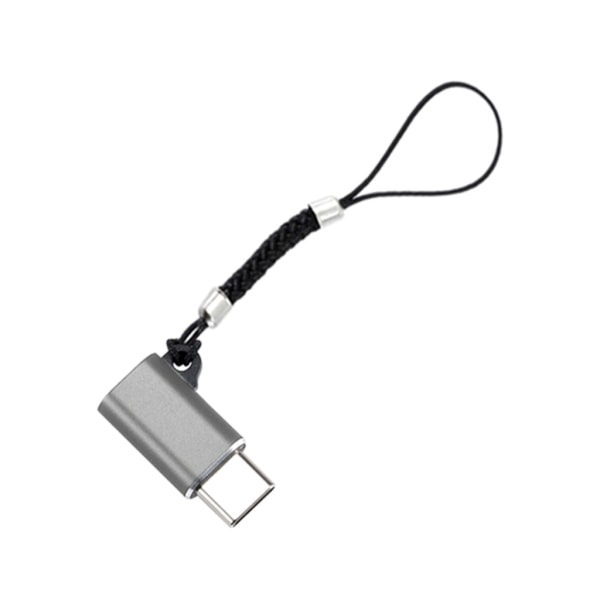 Kompakt USB C til Micro USB-adapter med snor til hurtig opladning og dataoverførselskonverter 480 Mbps overførselshastighed