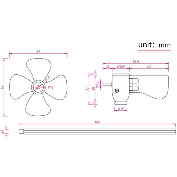 Led Mini Minor Vindmølle Generator LED Lys Vindmølle Pædagogisk Legetøj