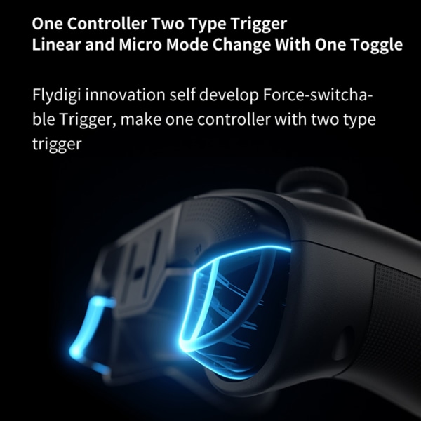 FlydigiVader 3 Pro Gaming Handtag Hall Effect Joystick Innovation Force-switchable Trigger med RGB 6 Axis Motion Sensing