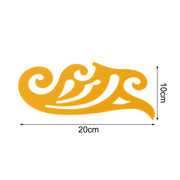 20/25/30 cm fransk kurvmall Linjal Ritning Ritning Skräddarsy Designermaterial 20CM