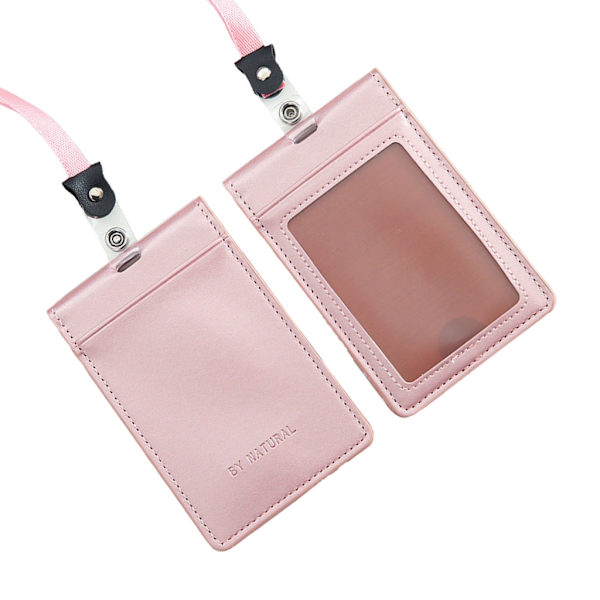 Magnetisk korthållare märkeshållare med halsband Visitkortshållare Pink