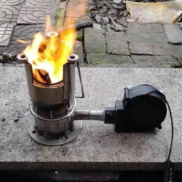 3700RPM Turbofläkt för utomhusmatlagning - 5V USB-driven med hastighetskontroll