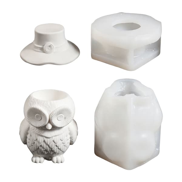 Elegant ugglaformad silikonform enkel att ta ur