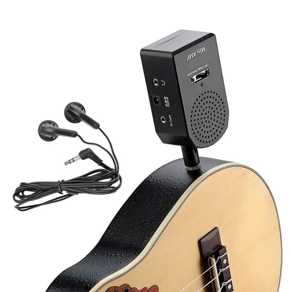 Lättviktig Gitarrhörlursförstärkare Elgitarr Bas Distortion Klangfärg