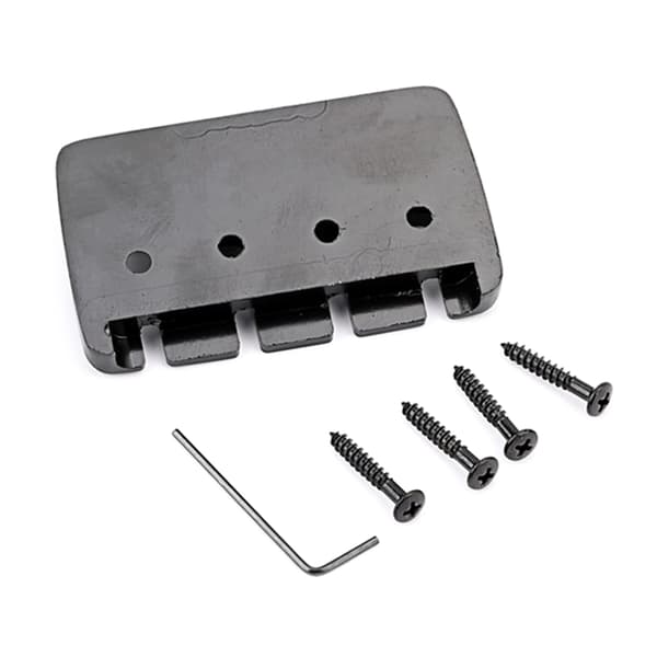 4-strengs fast sadel basbro top load tailpiece til elektriske basdele