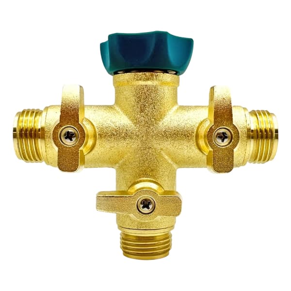 Solid Bronze Mød Fashion Stream Divider til 3/4 Fods Rør og Slanger
