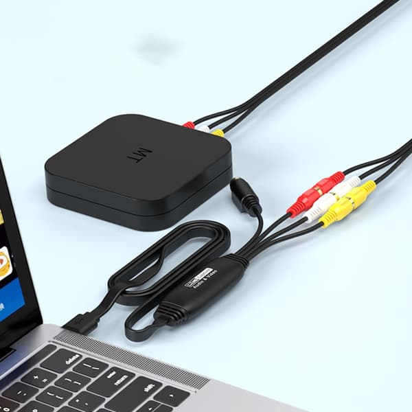 USB-opptaker Video Lydopptaksboks VHS VCR Lydopptakskortadapter