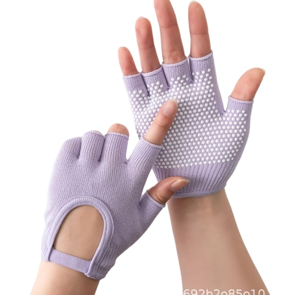 1 par silikon antislip femfinger fitness treningshanske treningshanske Green