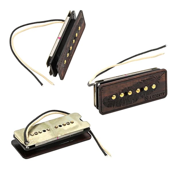 Elektrisk Gitarr Pickup Magnet Hals Mellan Stall Sele Enkelspoliga Pickuper