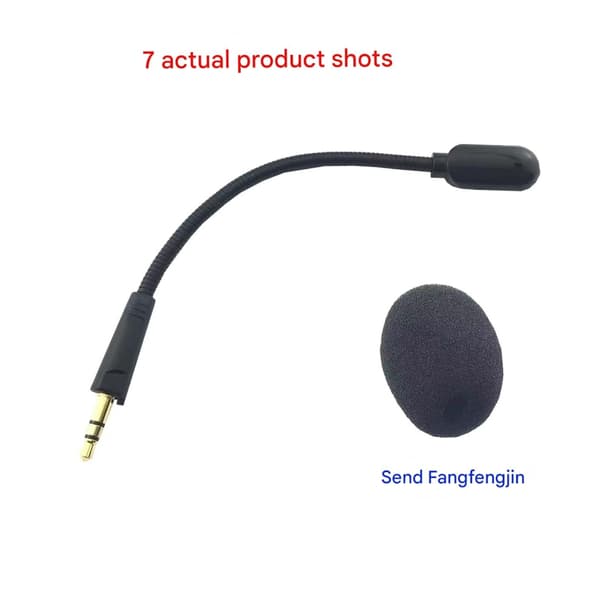 Erstatningsmikrofon til gaming-headset 3,5 mm aftagelig bom