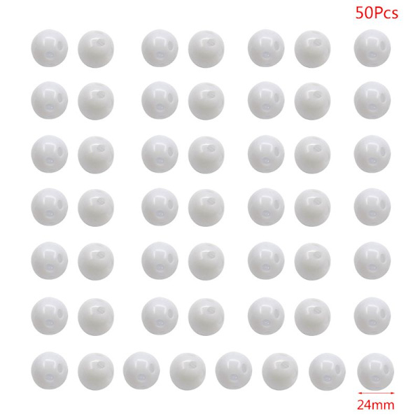 Rund for Doll Noise Maker Squeaker Rattle Insert DIY Crafts Plysjleketilbehør 24mm