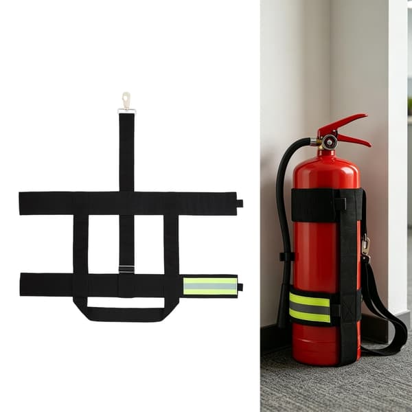 Justerbar bärrem brandsläckarrem för nödsituationer