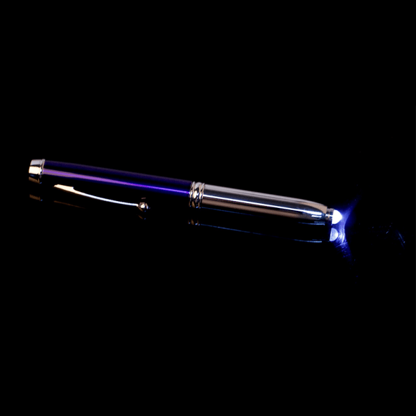 3-i-1 kapacitiv för pekskärm Stylus Kulspetspenna LED-ficklampa för Ipad Blue