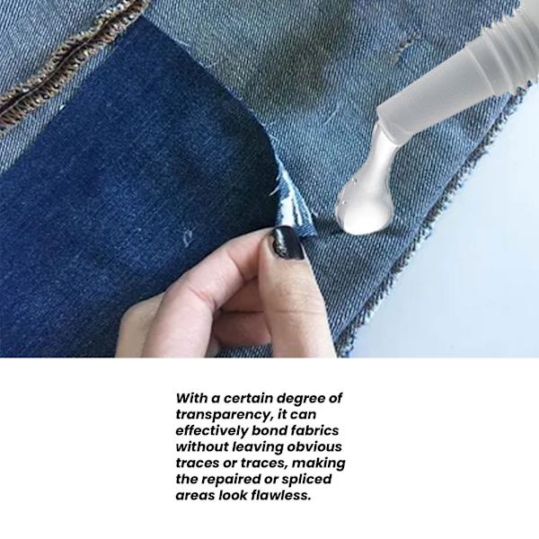 Snabbtorkande klädreparationslim för tyg, jeans, klädreparation null - 1 set