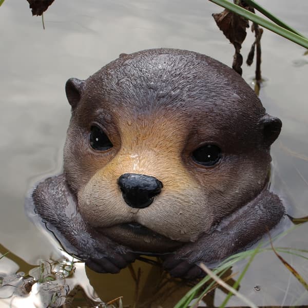 Flydende Odder Dekorationer til Dam Have Flydende Pool Dyr Odder Statue