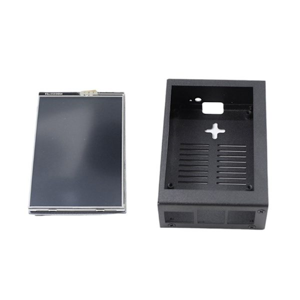 3,5" TFT LCD-skjerm for RPi 5 5B Board Touch-skjerm Valgfritt kjøleviftedeksel