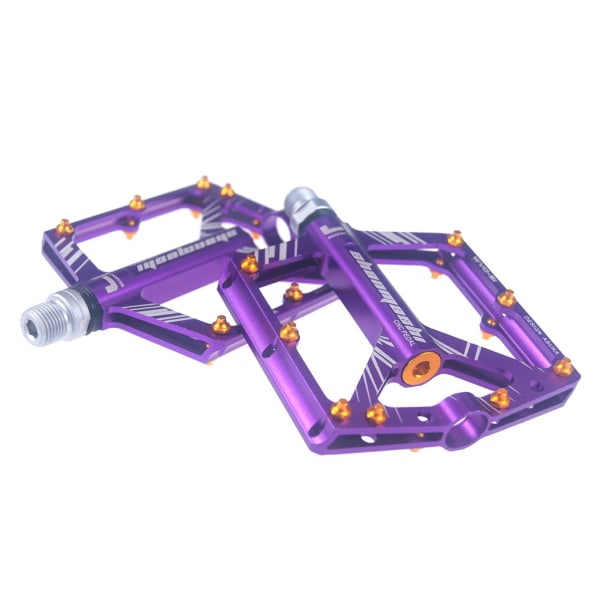 SHANMASHI Cykelpedal Mountainbike Aluminiumlegering Bred Pedal Plattformspedaler för BMX MTB Purple