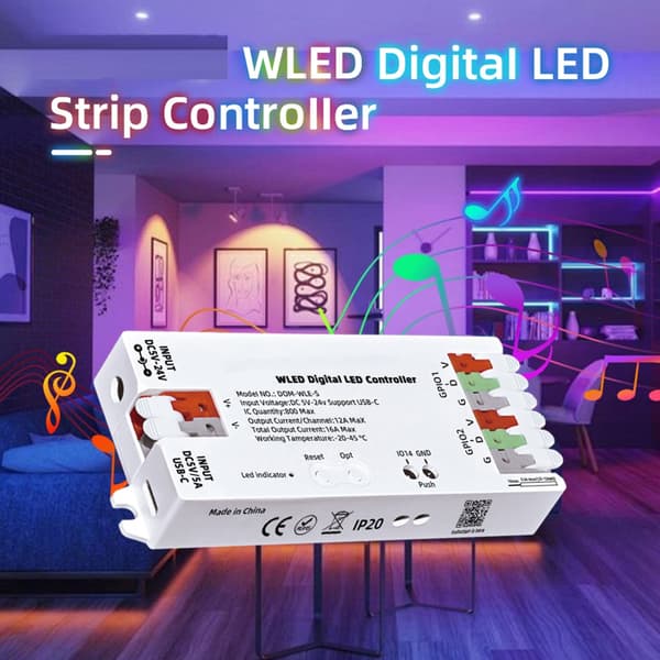 8266 WLED Intelligent Home Controls Adresserbar LED Controller Holdbar