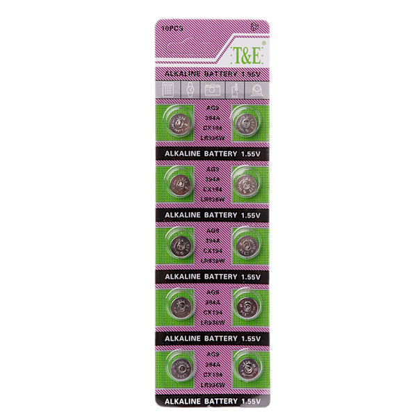 1,55 V AG9 alkaliparistokello kellon watch kelloihin