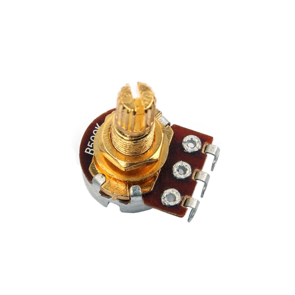 5st B500k Potentiometer Splined Pot Elgitarr Baseffekt Förstärkare Tonvolym